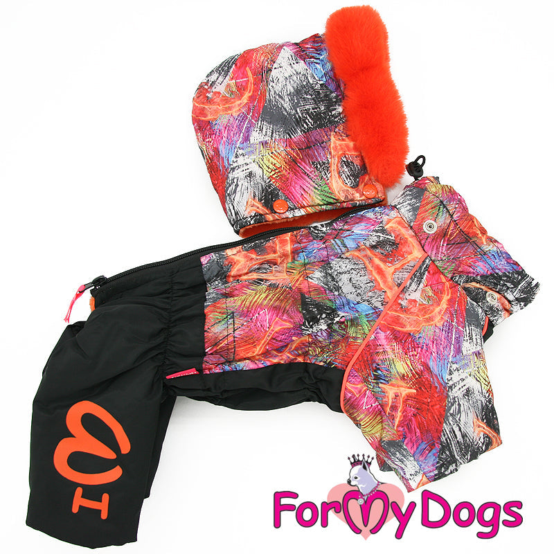 ForMyDogs - "Fire Letters" erittäin lämmin koiran talvihaalari, nartun malli