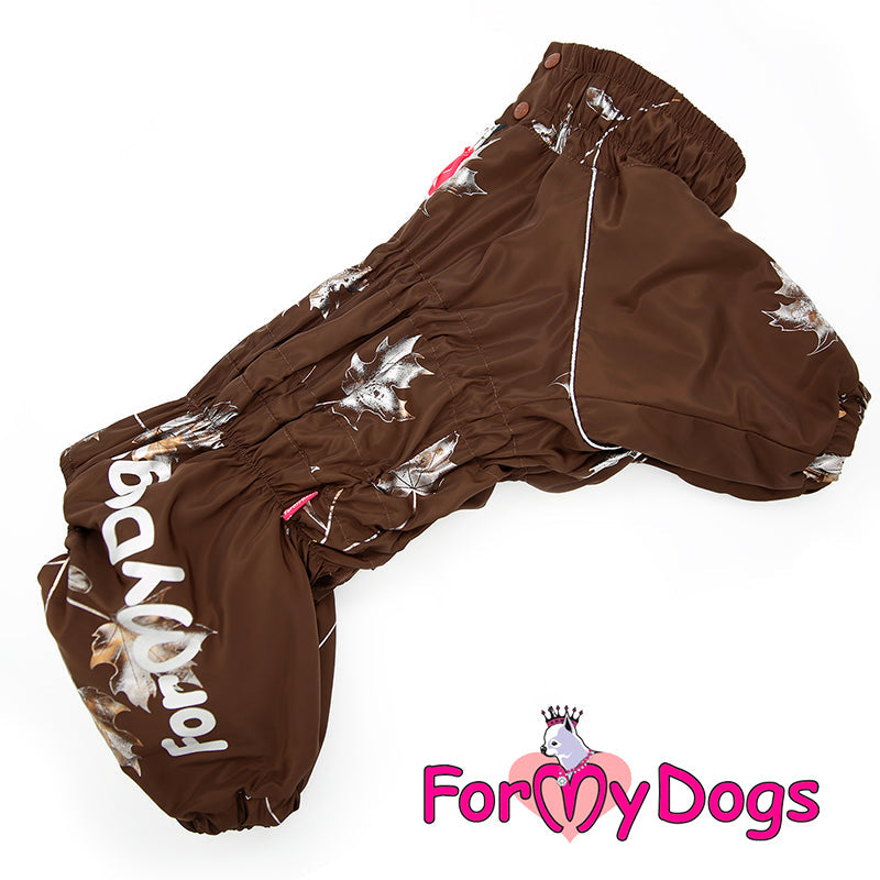 ForMyDogs - "Leaves" koiran talvihaalari, mopsi/leveä rintaiset koirat, uroksen malli