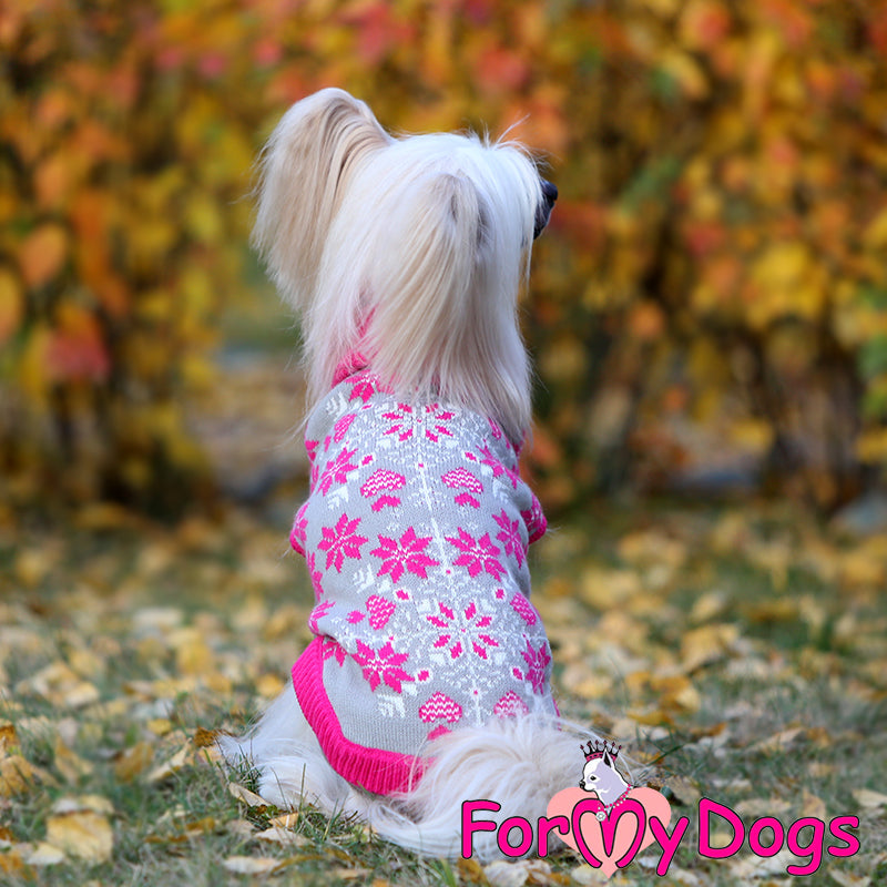 ForMyDogs - "Snowflakes and hearts" akryylineule, unisex malli