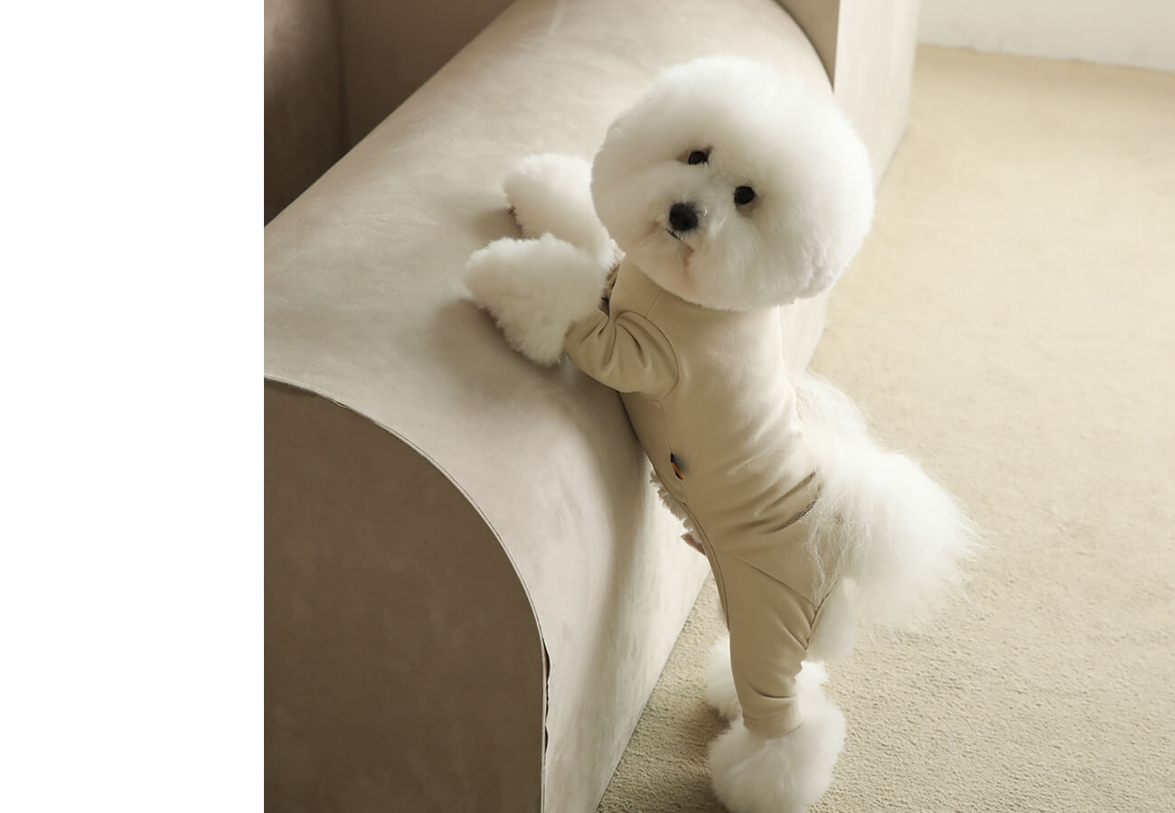 PuppyGallery - "Yeti jumpsuit" koiran velourihaalari , unisex malli
