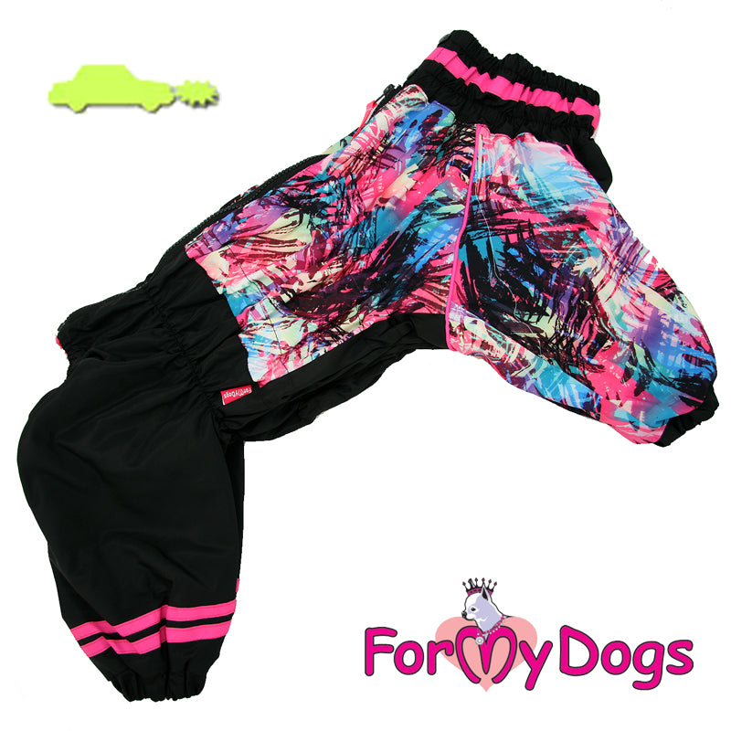 ForMyDogs - "Colourful" talvihaalari, keskikokoinen/iso koira, nartun malli