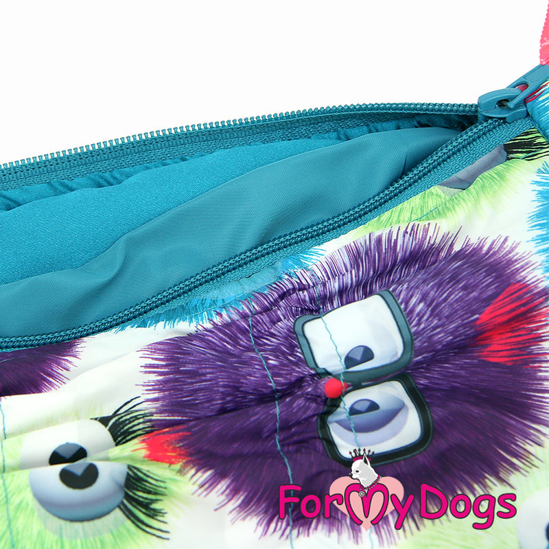 ForMyDogs - "Sweeties" lämmin sileävuorillinen koiran talvihaalari, nartun malli