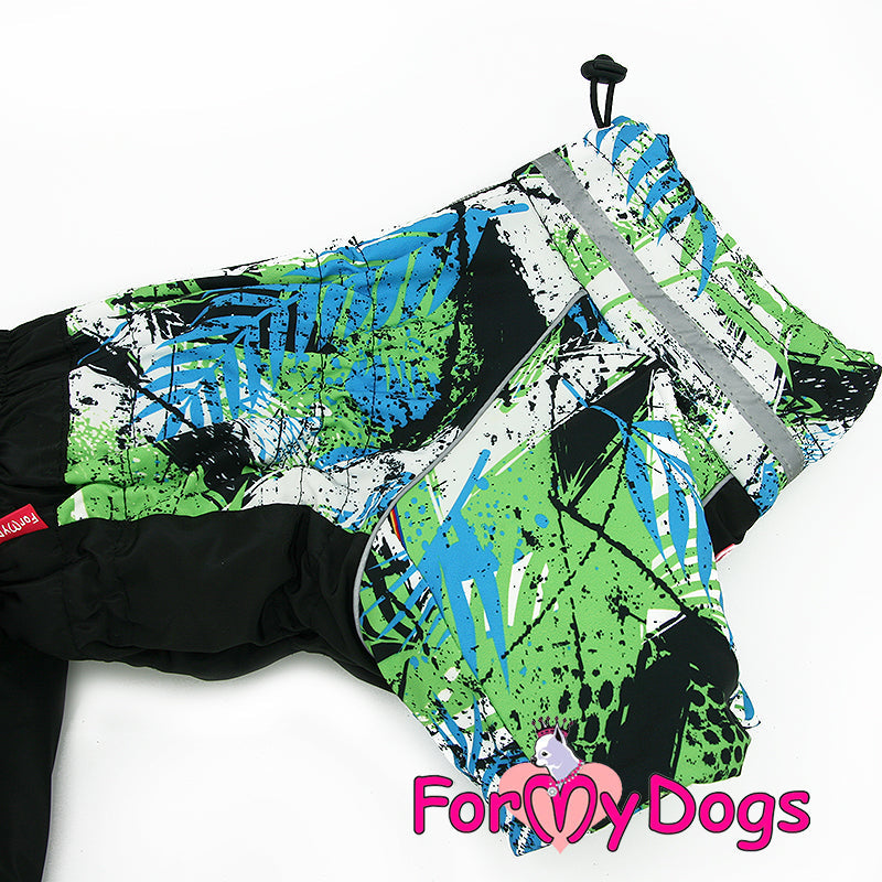 ForMyDogs - "Green forest" huputon koiran talvihaalari, uroksen malli