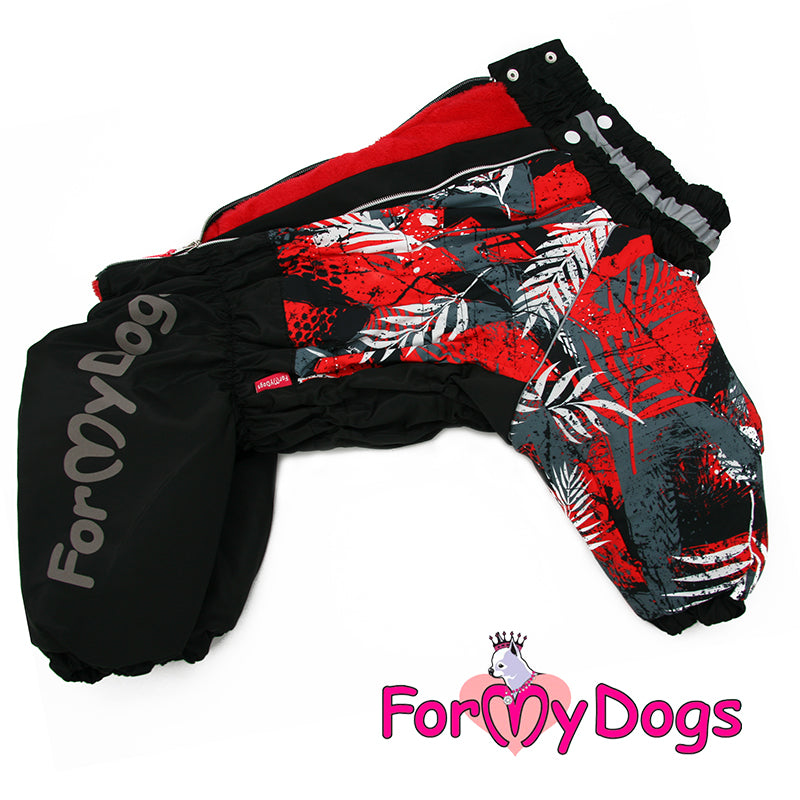 ForMyDogs - "Red forest" talvihaalari, keskikokoinen/iso koira, nartun malli