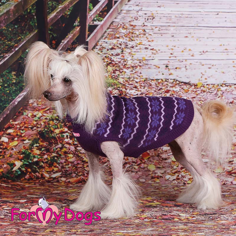 ForMyDogs - "Snowflakes and stripes" akryylineule, unisex malli