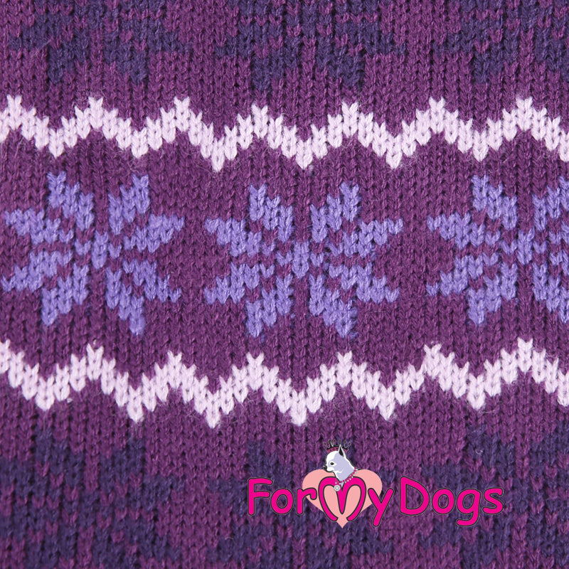 ForMyDogs - "Snowflakes and stripes" koiran akryylineule, unisex malli