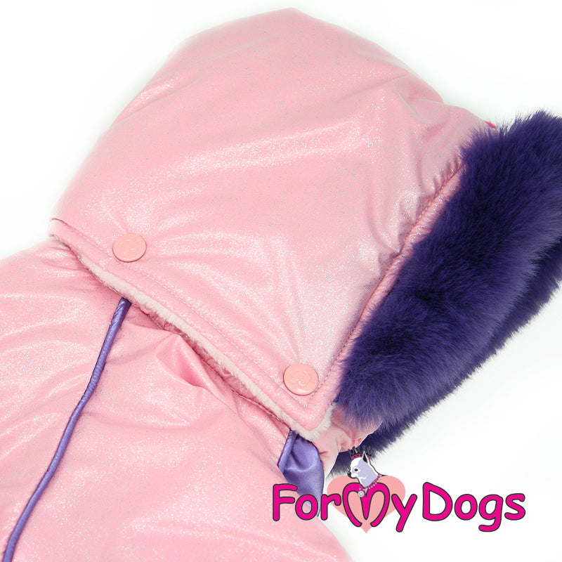 ForMyDogs - "Pearl" erittäin lämmin hupullinen koiran talvihaalari, nartun malli
