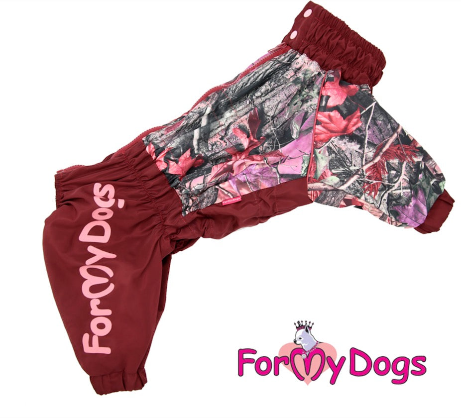 ForMyDogs - "Rainy forest" koiran sadehaalari, keskikokoinen/iso koira, nartun malli (poistuva tuote)