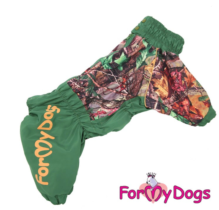 ForMyDogs - "Rainy forest" koiran sadehaalari, keskikokoinen/iso koira, uroksen malli (poistuva tuote)